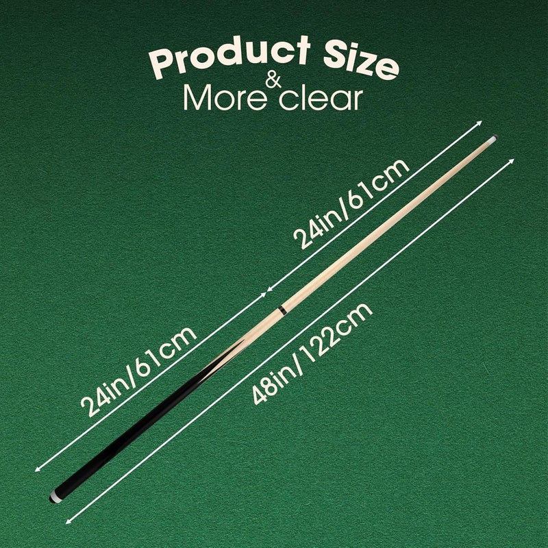FTPGBL Professional Pool Cue Stick for Adults or Kids 20 OZ 36" 42" 48" 52" 58" 12/14/16/18OZ Billiard Cue Stick with 13mm Tip Set of 2 Set of 4 - Image 2